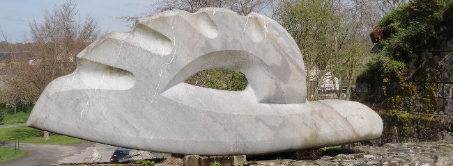 Escargot de marbre, Cerisy-la-Foret, Normandie
